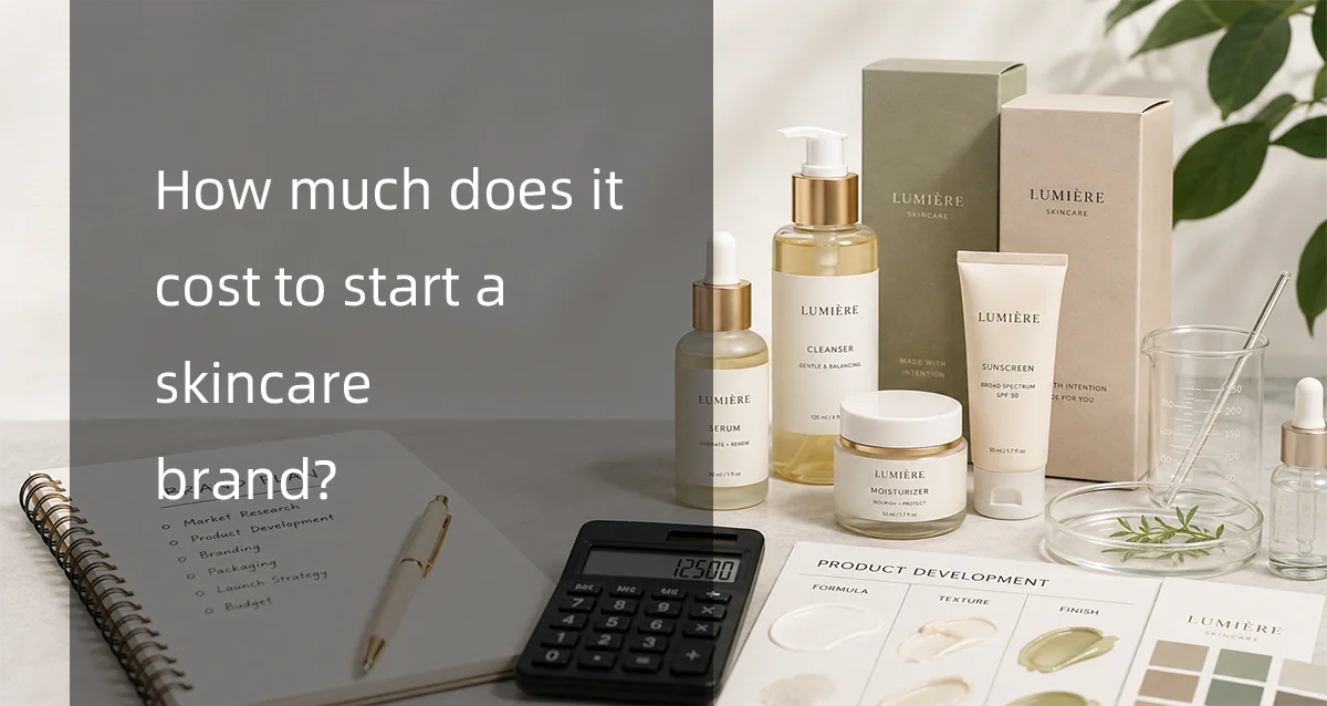 How much does it cost to start a skincare brand?
